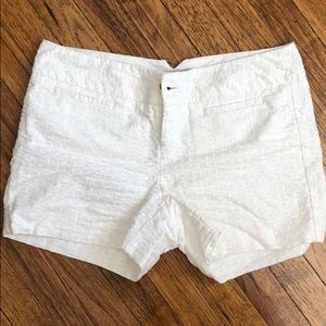 Banana Republic white shorts, Size 0